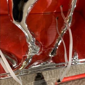 Kurt Adler Holiday - Silver Reindeer Mantle Stocking Holder with hook Kurt Adler Holiday - Silver Reindeer Mantle Stocking Holder with hook